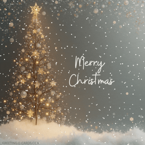 Elegant Christmas Tree Gif-Card