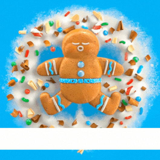 Gingerbread Merry Christmas gif-Card