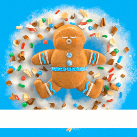 Gingerbread Merry Christmas gif-Card