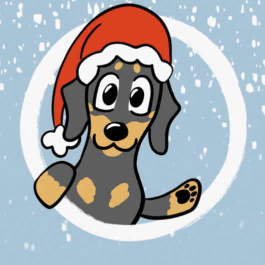 Merry Christmas from a Pup gif-Card