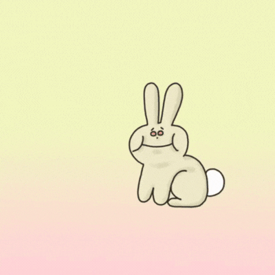 Shy Bunny Phone gif-card