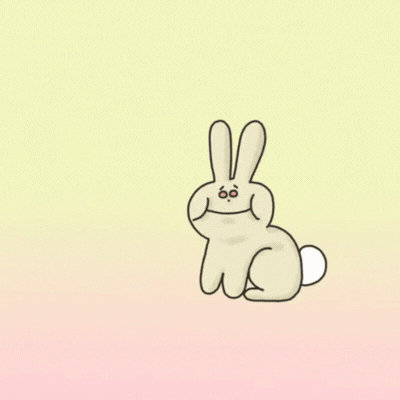 Shy Bunny Phone gif-card