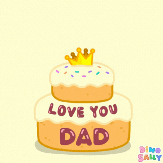 Animated Father\'s Day Cake GIF