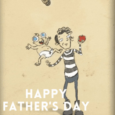 Happy Fathers Day gif-Card - Free Animated GIF no sign up