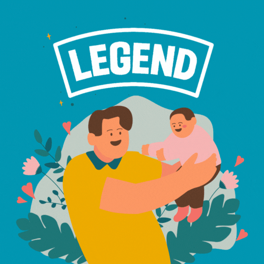 Happy Father\'s Day gif-Card: A Legend Dad