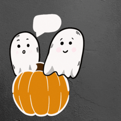 Boo-tiful Ghosts Halloween gif-Card