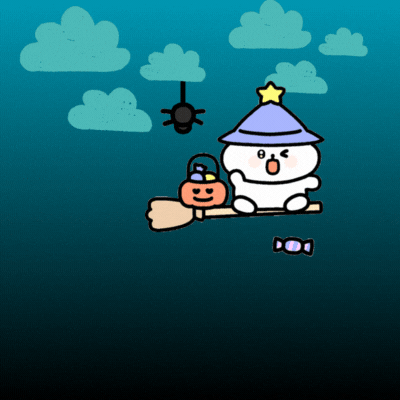Happy Halloween Boo gif card!