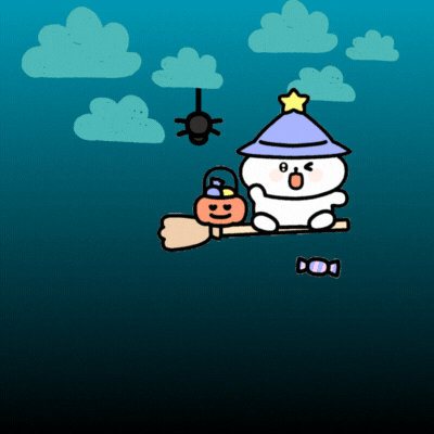 Happy Halloween Boo gif card!