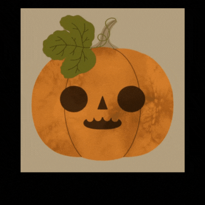 Trick or Treat Pumpkin gif-Card