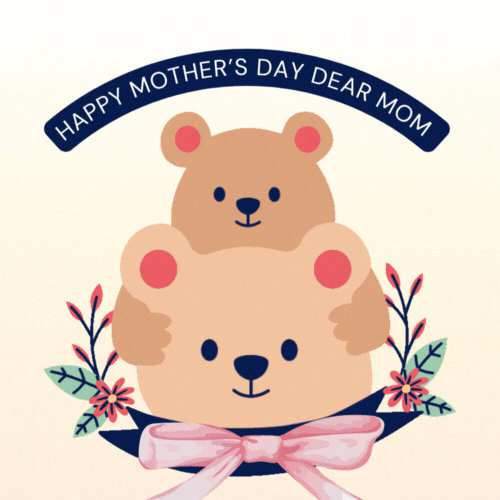 Sweet Mothers Day Bears gif card - Free Animated GIF no sign up