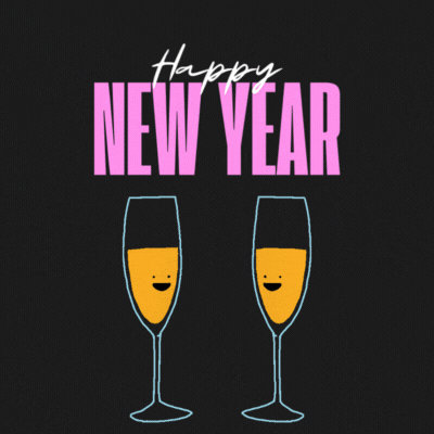 Cheers to the New Year! - Free Animated GIF no sign up