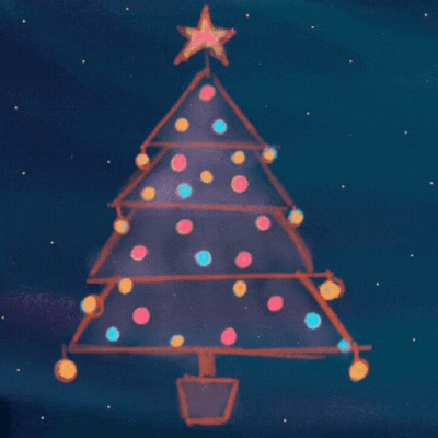 Cozy New Year gif-Card