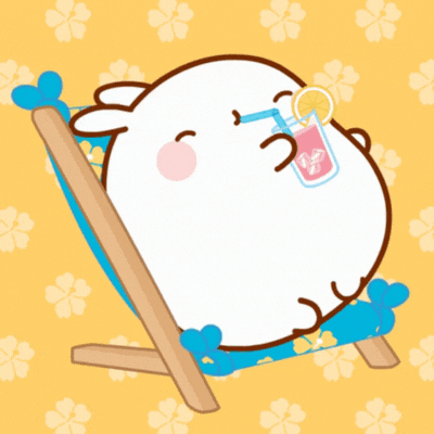 Adorable Bunny Summer Day gif card