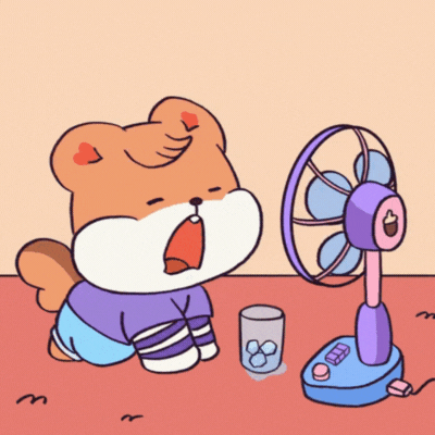 Animated Summer Squirrel GIF