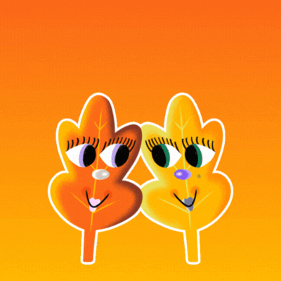 Hello Autumn gif-Card
