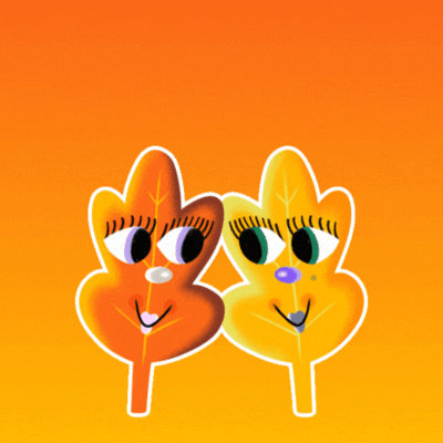 Hello Autumn gif-Card