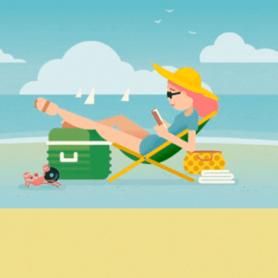 Hello Summer Animated GIF