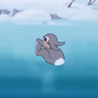 Hello Winter Bunny GIF