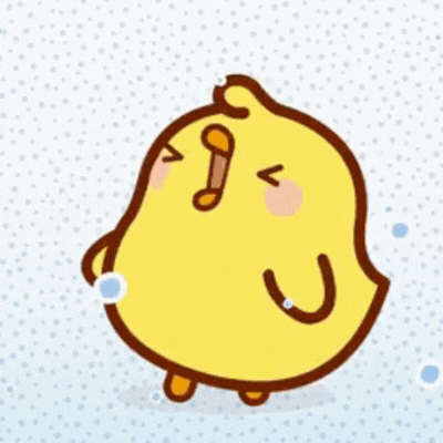 Hello Winter Chick GIF