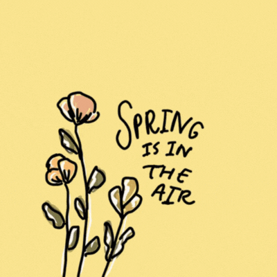 Spring is in the Air gif-Card