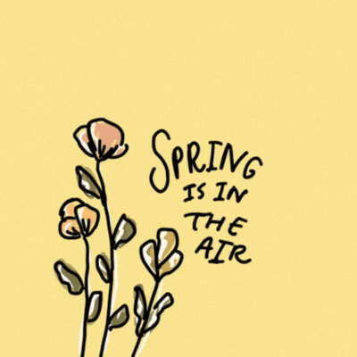 Spring is in the Air gif-Card