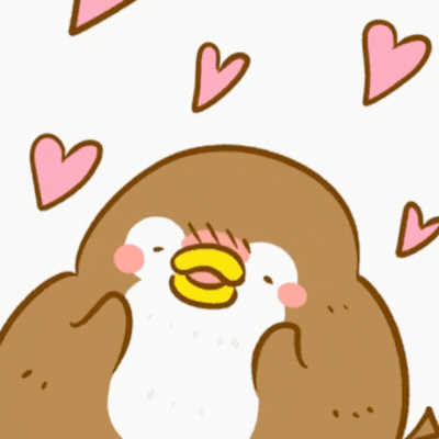 Adorable Penguin Valentine\'s Day gif Card