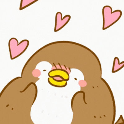 Adorable Penguin Valentines Day gif Card - Free Animated GIF no sign up