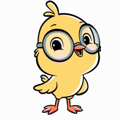 Happy Valentine\'s Day Chick gif CARD