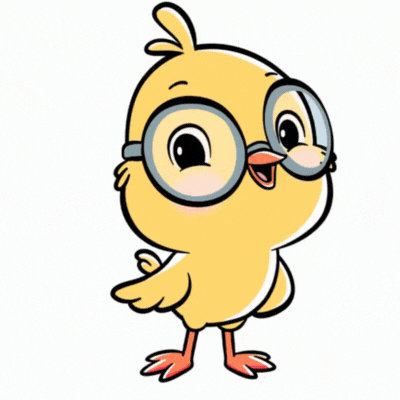 Happy Valentines Day Chick gif CARD