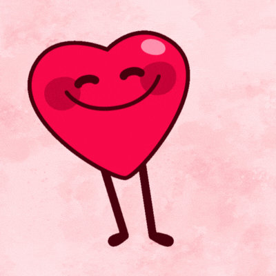 Happy Valentines Day Dancing Heart