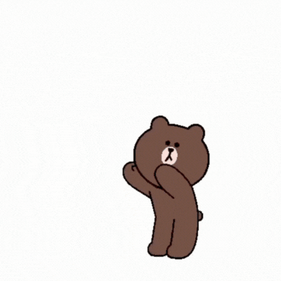Shy Brown Bear Valentines GIF